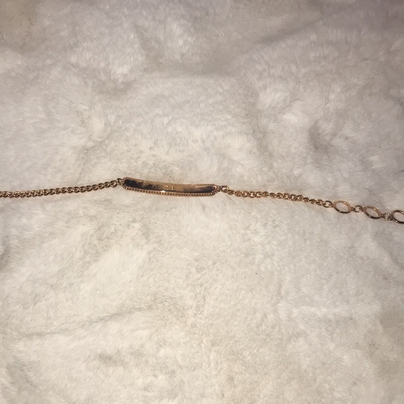 Swarovski rose gold plaque toggle bracelet - Picture 2 of 7